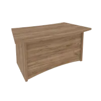 Стол руководителя криволинейный First KSR-1 (дуб Табак)